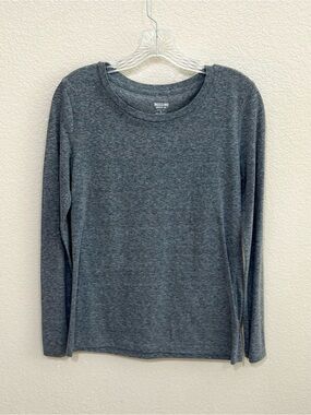 Mossimo Supply Co. Women's Long Sleeve Crewneck Tee - Charcoal Gray